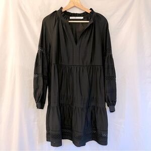 MARIE OLIVER Sheridan Dress In Black Long Sleeved Size M